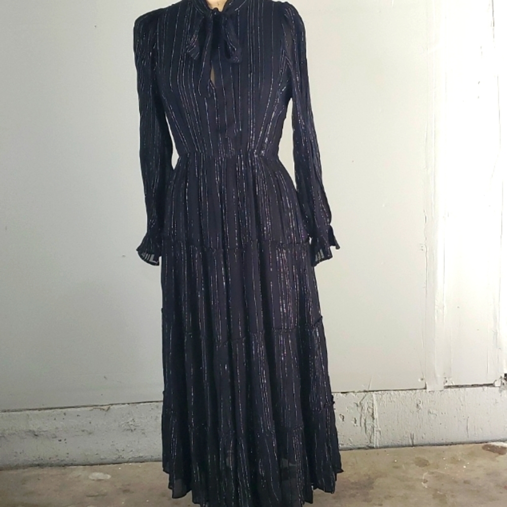 Elan Tiered Maxi Dress NWT